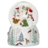 Roman Glitter Dome LED Multicolored Snowman Family Dome Indoor Christmas Decor 6.9 In.