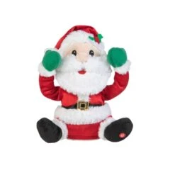 Gemmy Red Peekaboo-Santa Animated Decor 10 In.