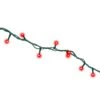 Holiday Bright Lights Starry LED Rice Compact Red 100 Ct String Christmas Lights