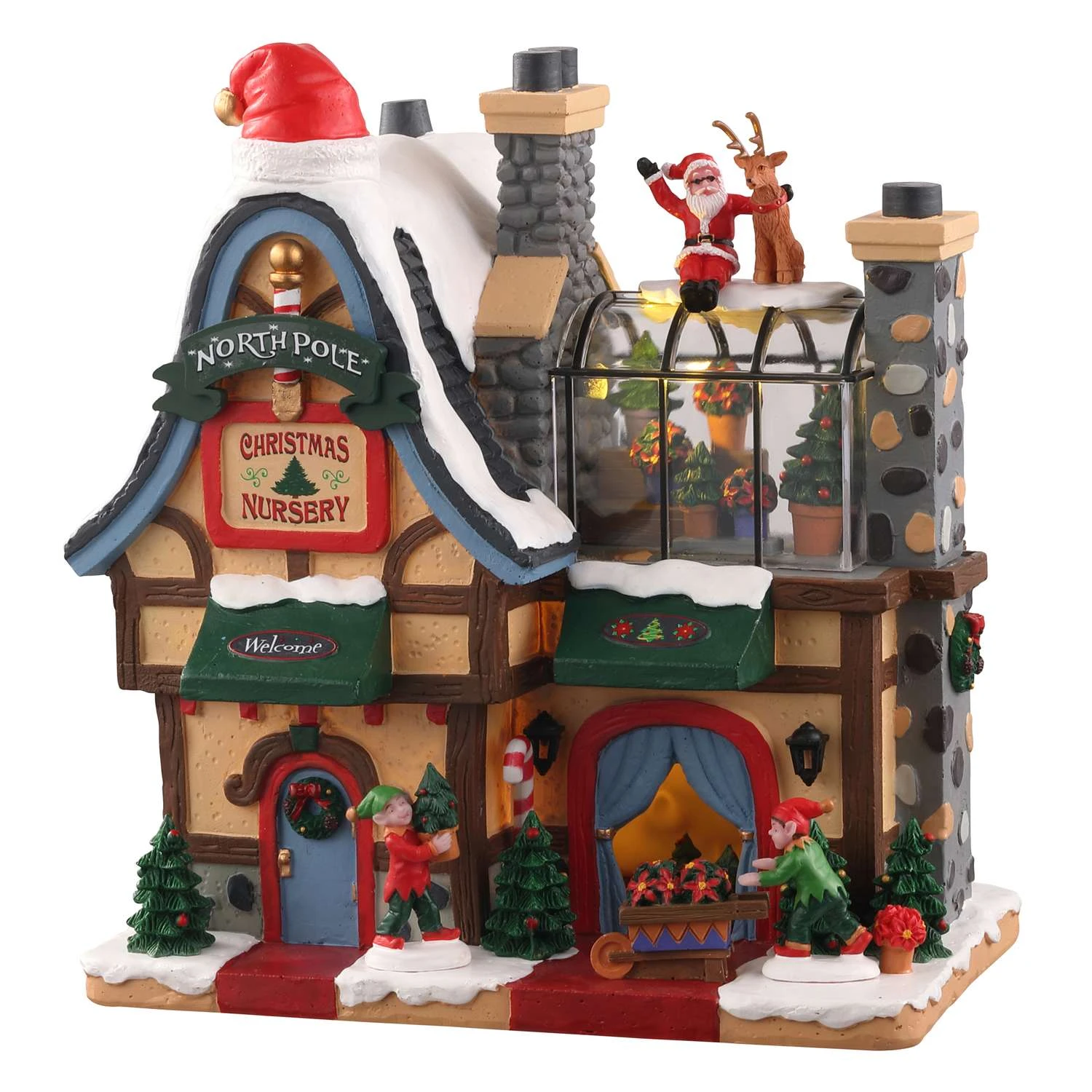 Lemax Multicolored North Pole Nursery Christmas Village 7.5 In.