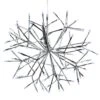 Celebrations Platinum LED Pure White Shimmer Sphere 16 In. Hanging Decor