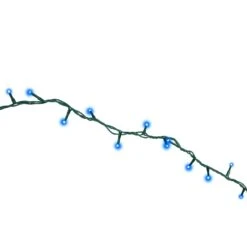 Holiday Bright Lights Starry LED Rice Compact Blue 100 Ct String Christmas Lights