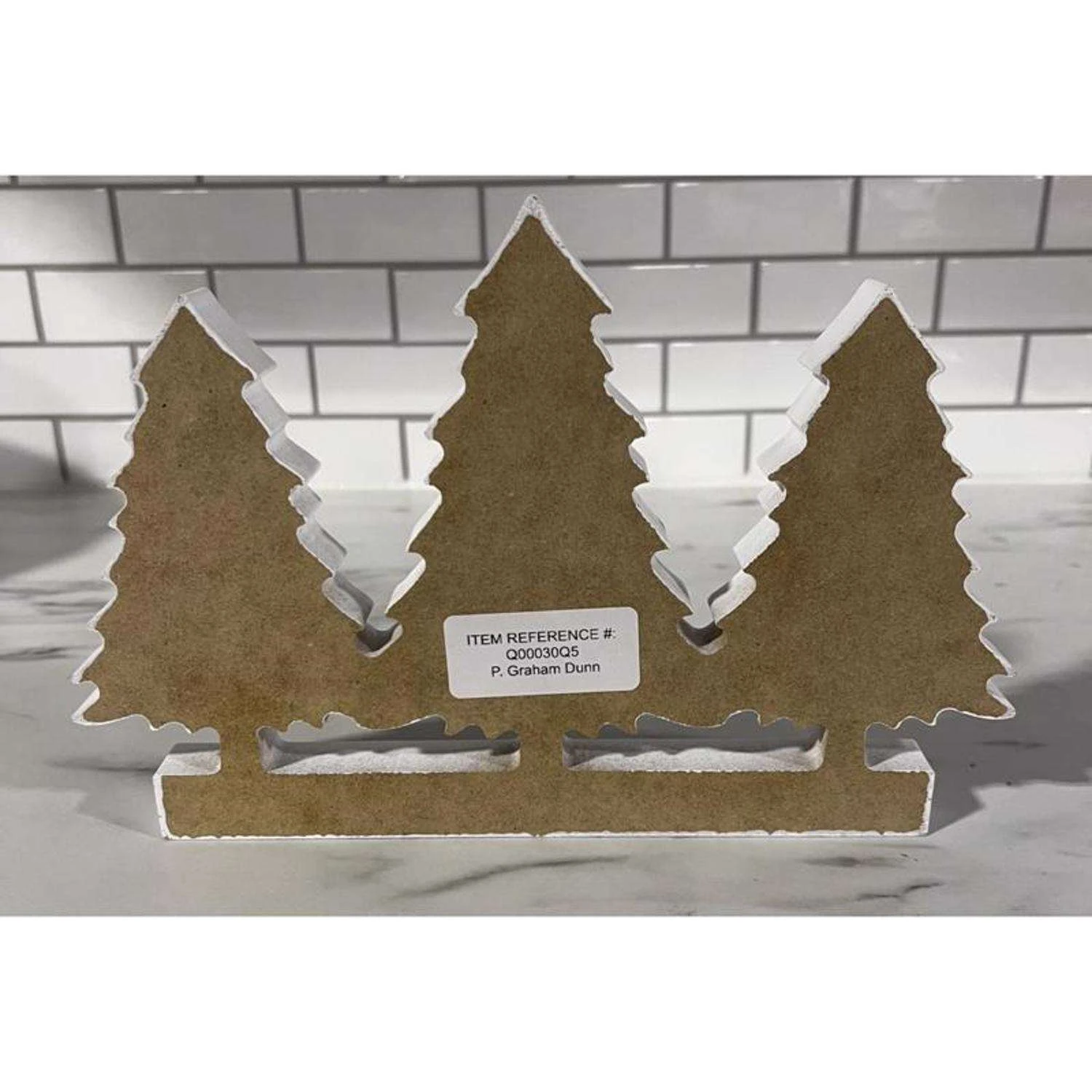 P Graham Dunn White Let It Snow Table Decor 7 In. - Image 2