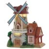 Lemax Multicolored Olde Stone Mill Christmas Village 11 In.