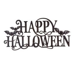 Glitzhome 11.22 In. Happy Halloween Sign Wall Decor