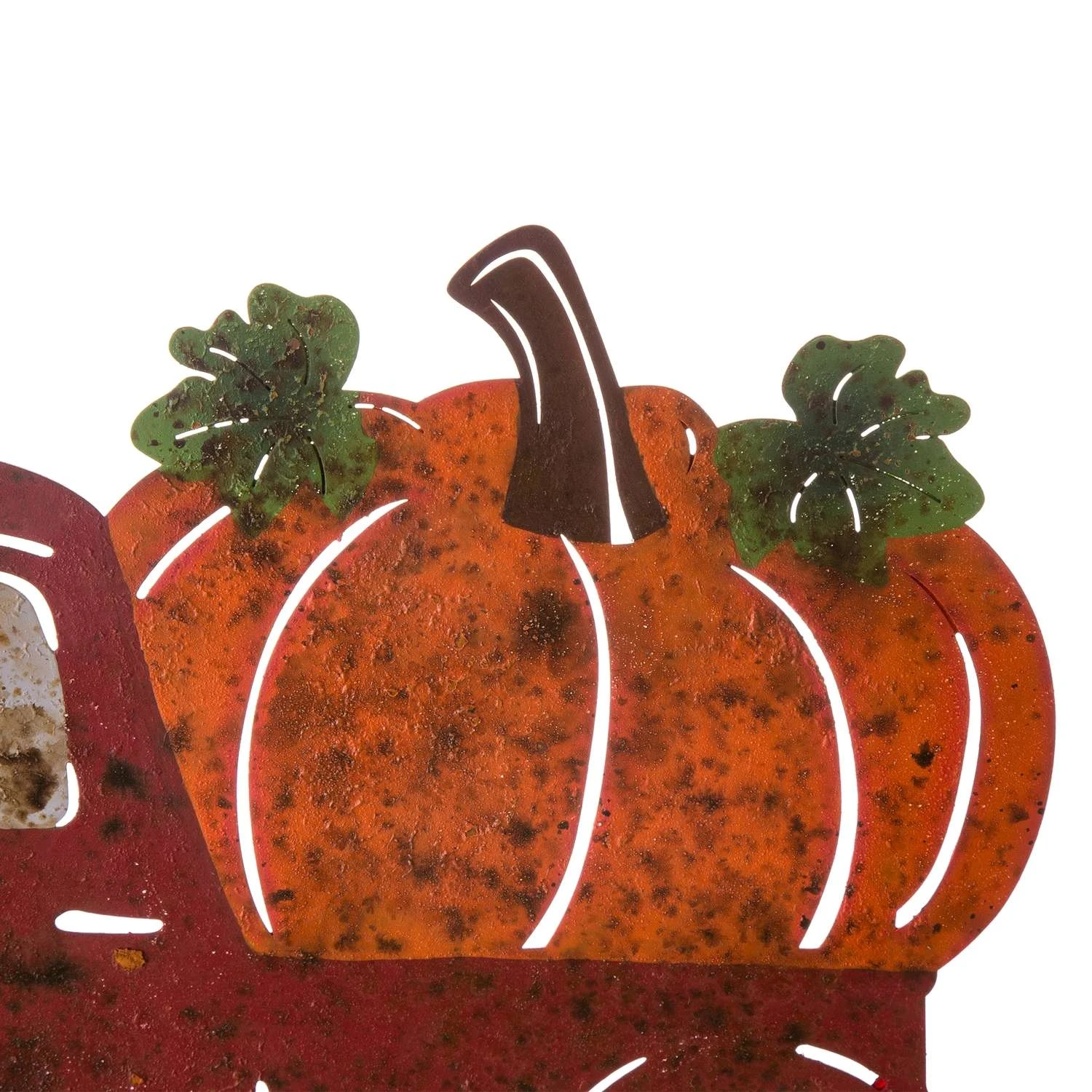 Glitzhome 15.35 In. Rusty Truck Tabletop Decor - Image 3