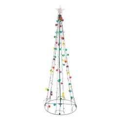 Sienna Incandescent Multi Twinkling String Tree 6.5 Ft. Yard Decor