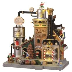 Lemax LED Multicolored Christmas Chocolatier Truffle Factory Christmas Village 12 In.