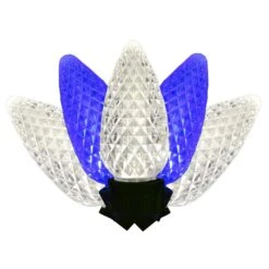 Holiday Bright Lights LED C9 Blue/Pure White 100 Ct String Christmas Lights