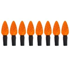 Celebrations Orange 100 Ct 2 In. LED C6 Halloween String Lights