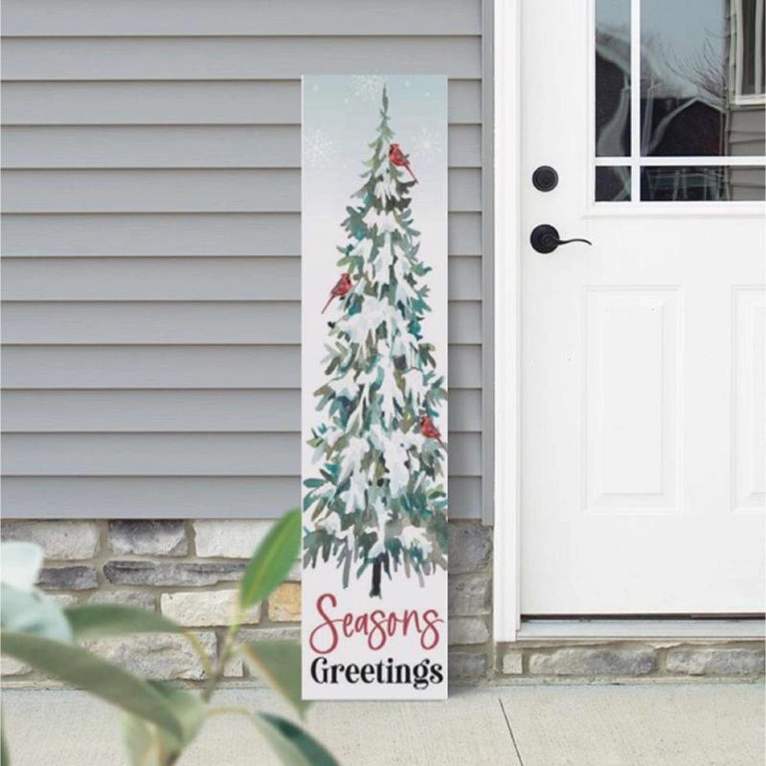 P Graham Dunn Multicolored Joy/Seasons Greetings Porch Sign 36 In. - Image 4