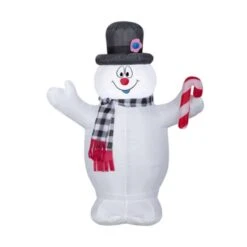 Gemmy Airblown Frosty Plaid Scarf 3.5 Ft. Inflatable