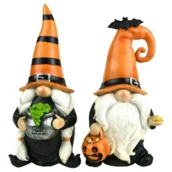 Touch Of Nature 7.5 In. Gnome Couple Halloween Decor
