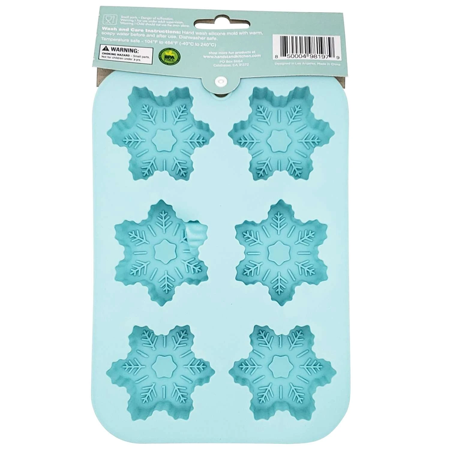 Handstand Kitchen Winter Wonderland Snowflake Cupcake Mold Silicone 1 Pk - Image 2