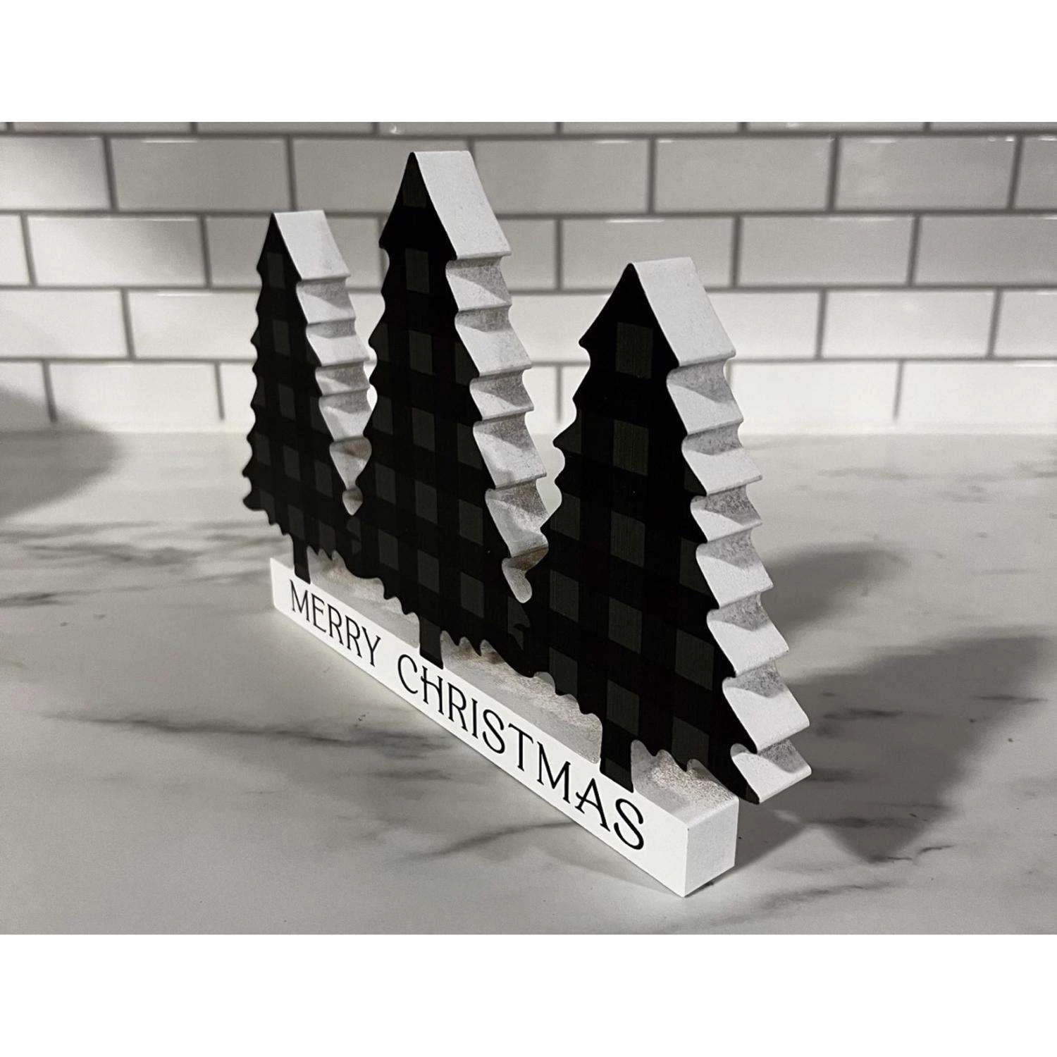 P Graham Dunn Green Three Tree Table Decor 7 In. - Image 3