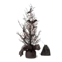 Glitzhome Tree With Bats Halloween Decor 1 Pc