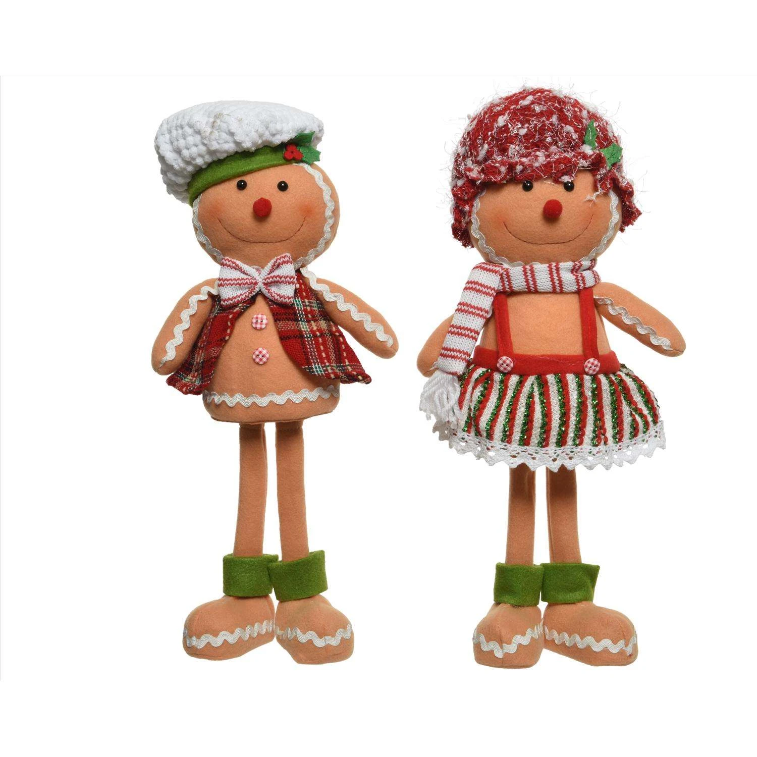 Decoris Gingerbread Boy/Girl Figurine 15.75 In.