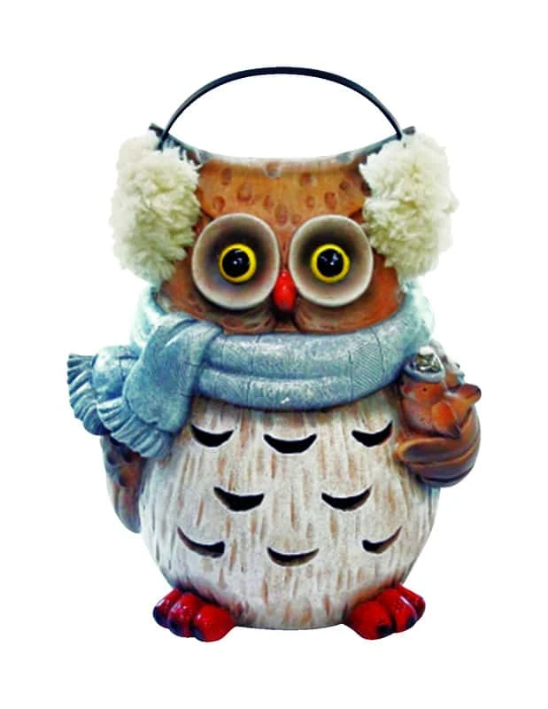 Alpine LED Winter Owl Yard Dr