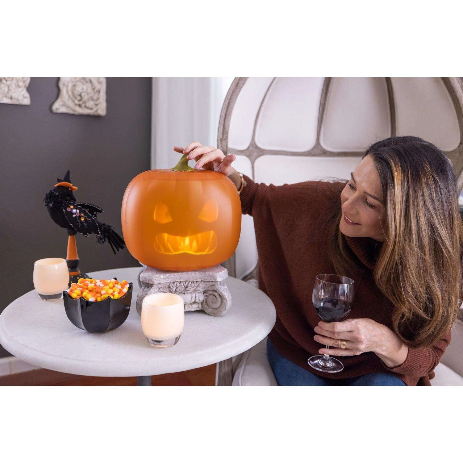 Mindscope Animat3D 11 In. Jabberin' Jack Halloween Decor - Image 7