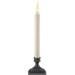 Xodus Innovations Affinity LED Aged Bronze Taper Warm Flame Candle 12.63 In.