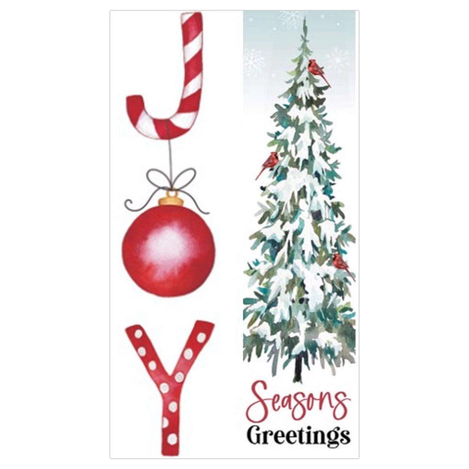P Graham Dunn Multicolored Joy/Seasons Greetings Porch Sign 36 In.