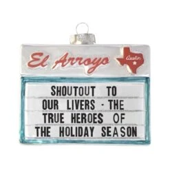 El Arroyo Multi-Colored Shoutout To Our Livers - The True Heroes Of The Holiday Season Ornament