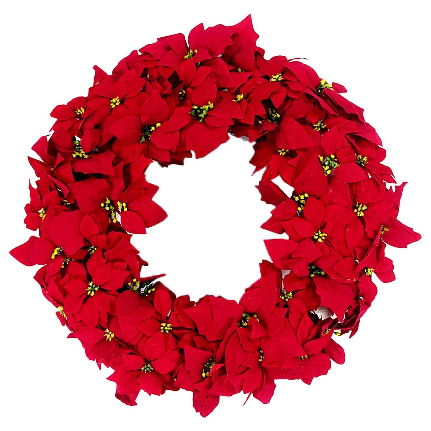 Celebrations Red Poinsettia Indoor Christmas Decor 24 In.