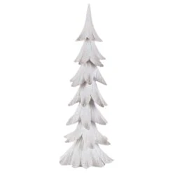 Gerson White Holiday Christmas Tree Table Decor 20 In.