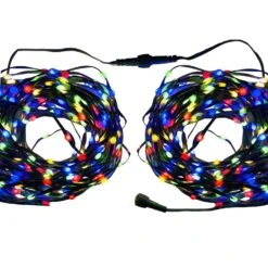 Celebrations Gold LED Micro Multicolored 200 Ct String Christmas Lights 33 Ft.