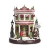 Roman Confetti Lite LED Multicolored Musical Sweet Shop 2 Story Christmas Village 10.25 In.