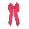 Holiday Trims Red 7 Loop Fancy Hand-Tied Wired Christmas Bow 28 In.