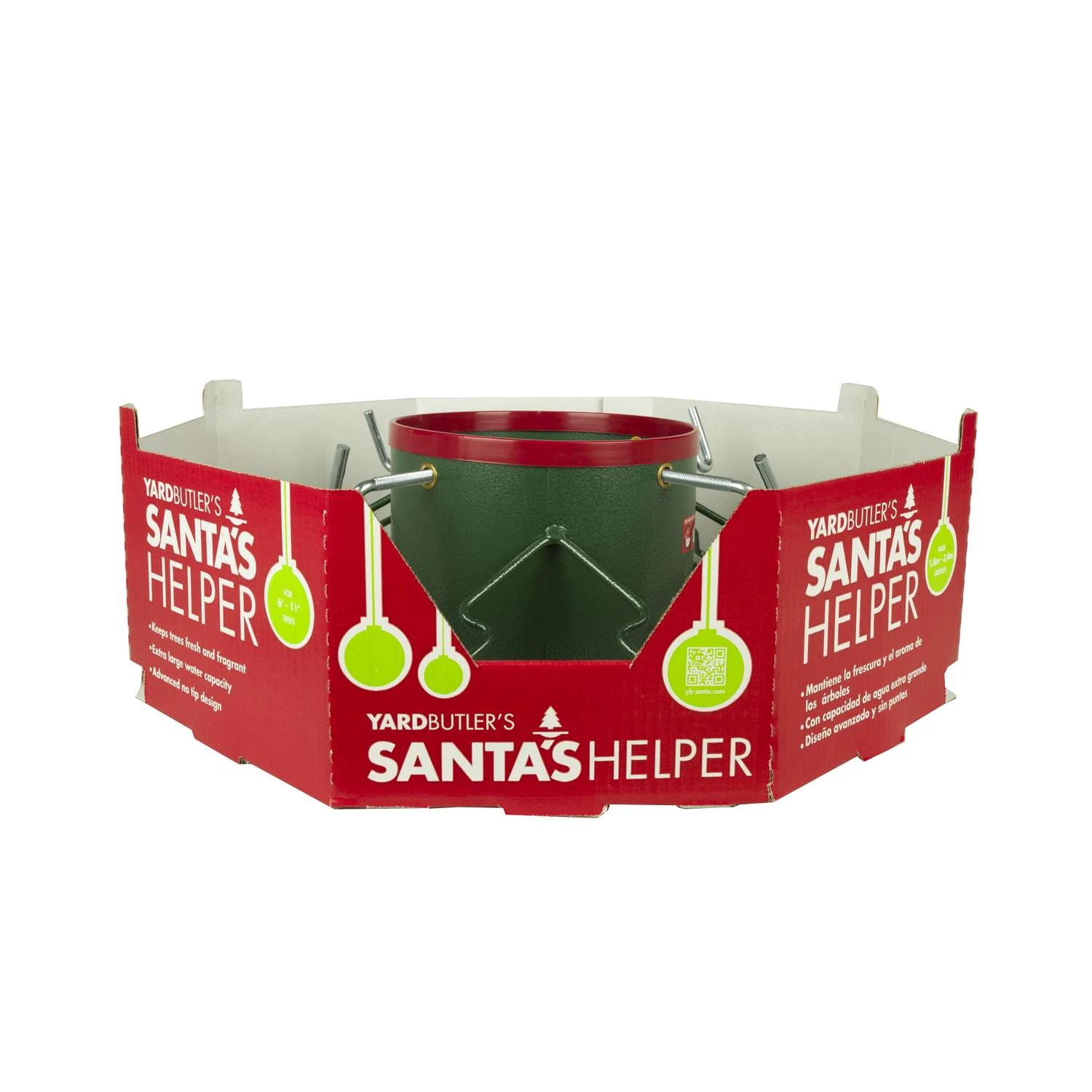 Yard Butler Santas Helper Metal Real Christmas Tree Stand 11 Ft. - Image 2