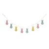 Glitzhome Easter Garland Iron/Linen 1 Pc