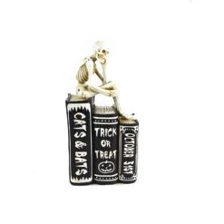 Touch Of Nature 12 In. Sitting On Spell Books Halloween Decor