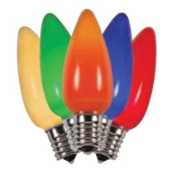 Holiday Bright Lights LED C9 Multicolored 25 Ct Replacement Christmas Light Bulbs