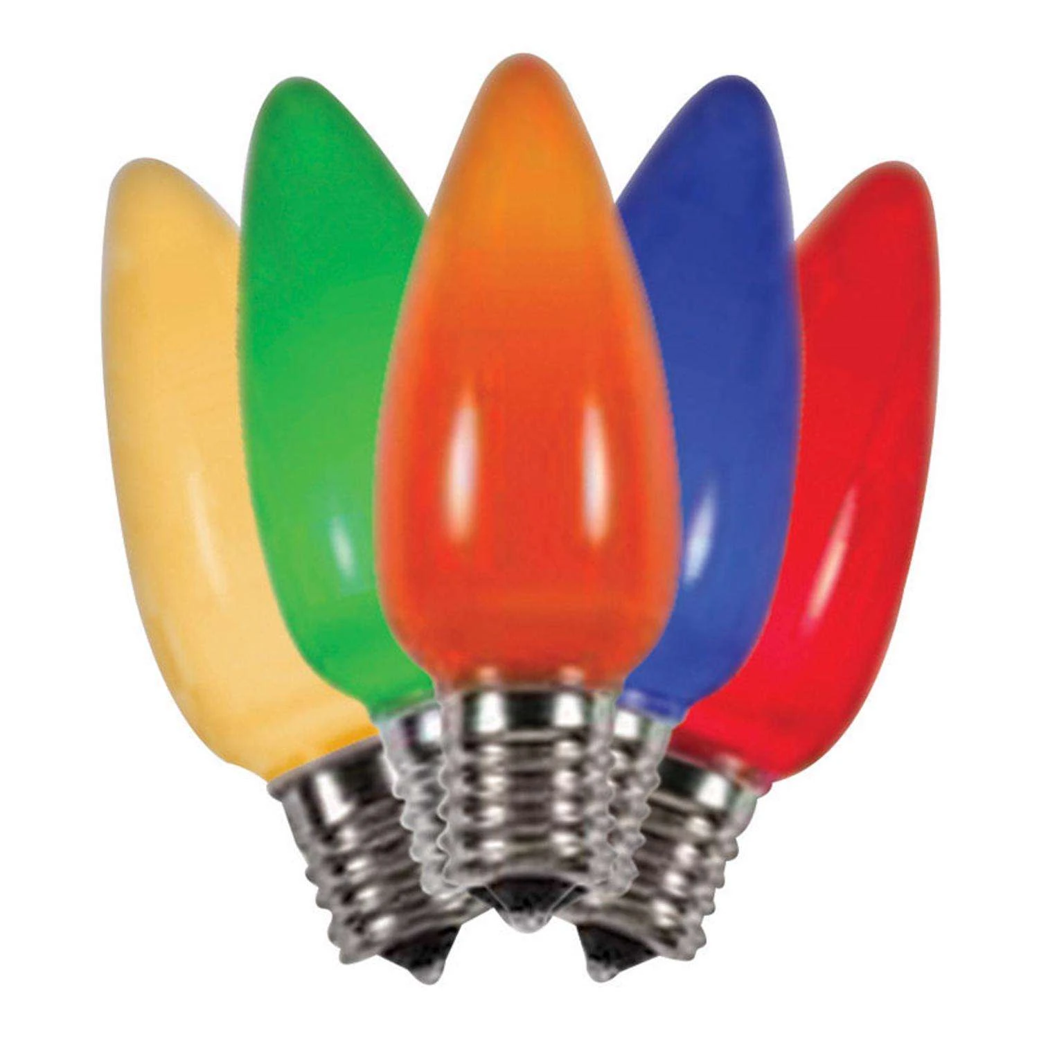 Holiday Bright Lights LED C9 Multicolored 25 Ct Replacement Christmas Light Bulbs