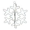 Celebrations LED Clear/Warm White Snowflake 12 In. Hanging Decor