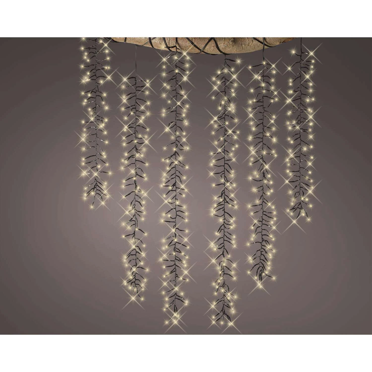 Celebrations Gold LED Rice Clear/Warm White 480 Ct Novelty Christmas Lights 7 Ft. - Image 3