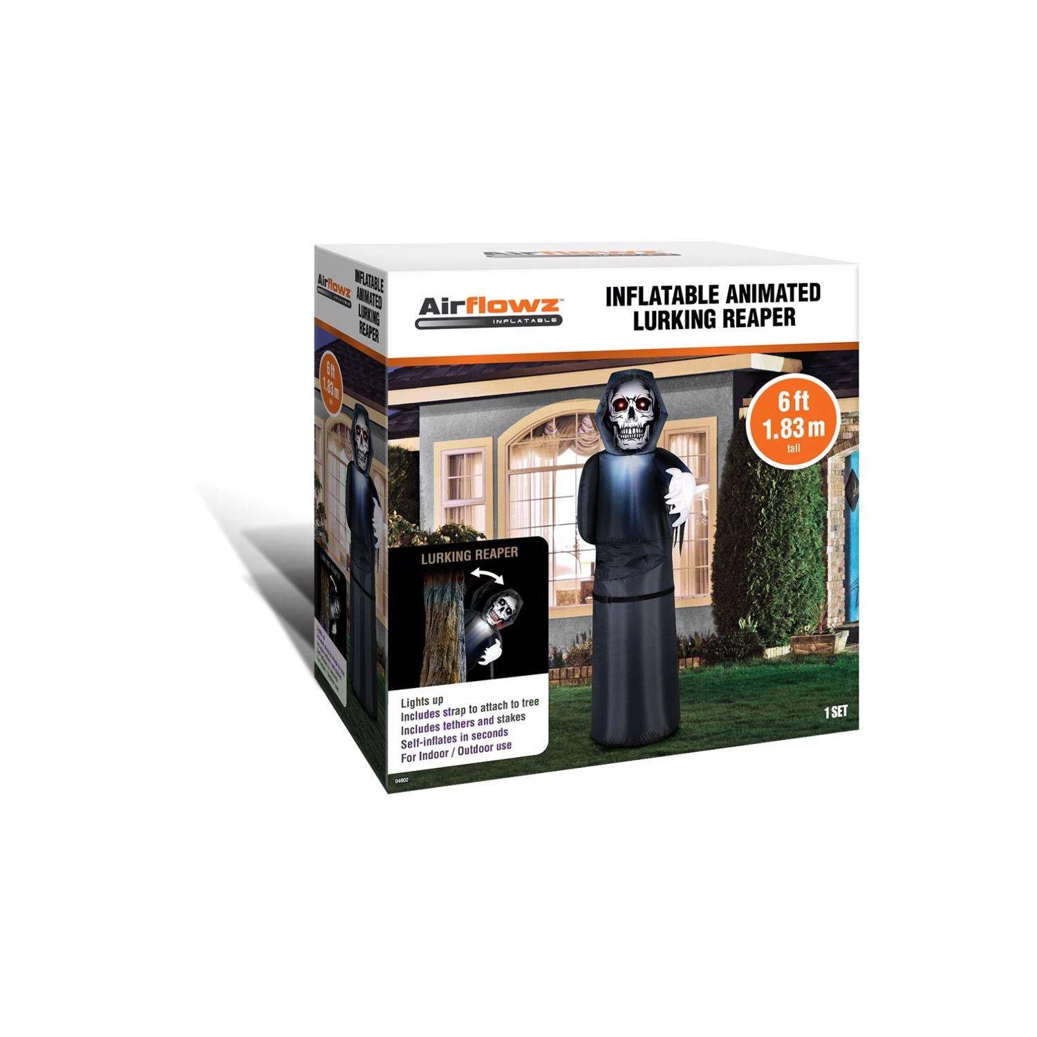 Occasions 6 Ft. Prelit Animated Lurking Reaper Inflatable - Image 2
