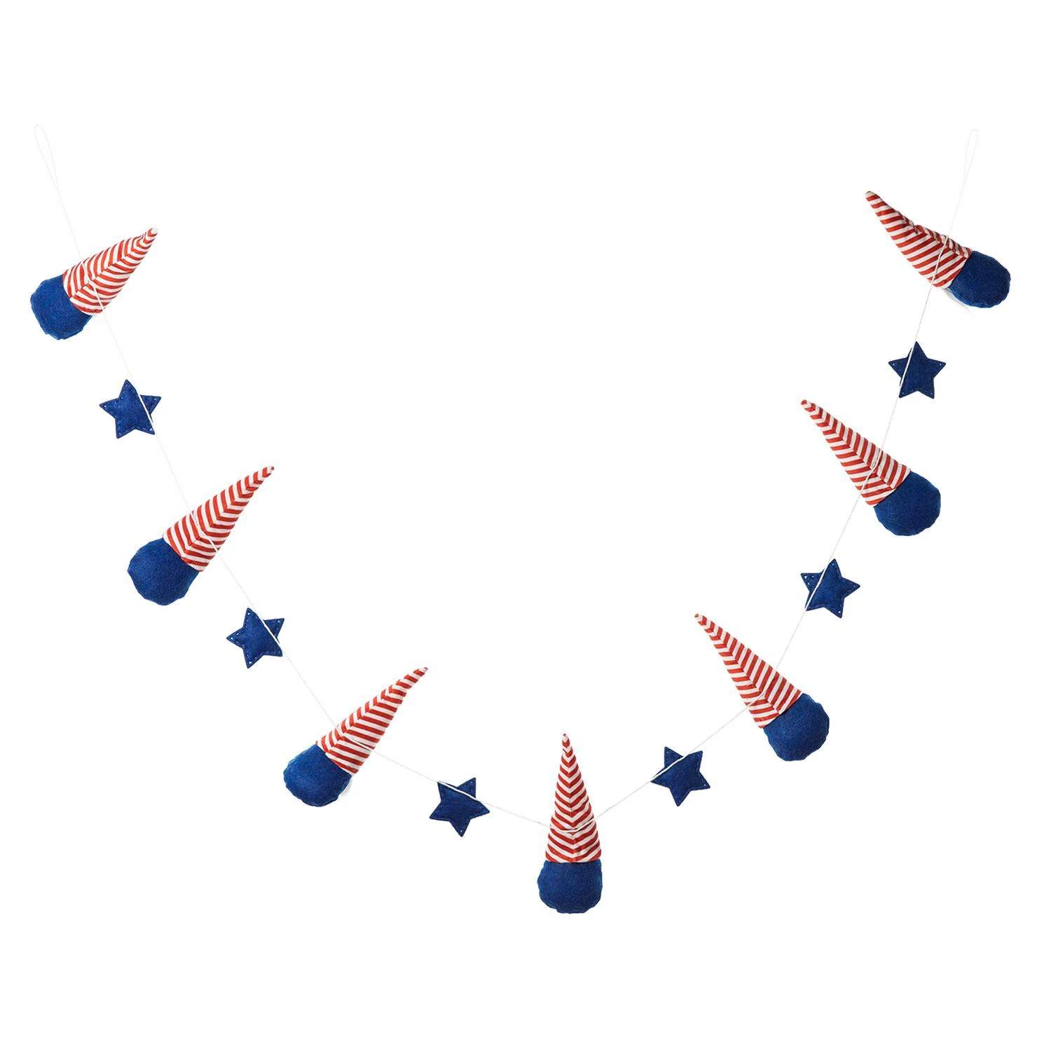 Glitzhome Patriotic Garland Polyester 1 Pc - Image 2