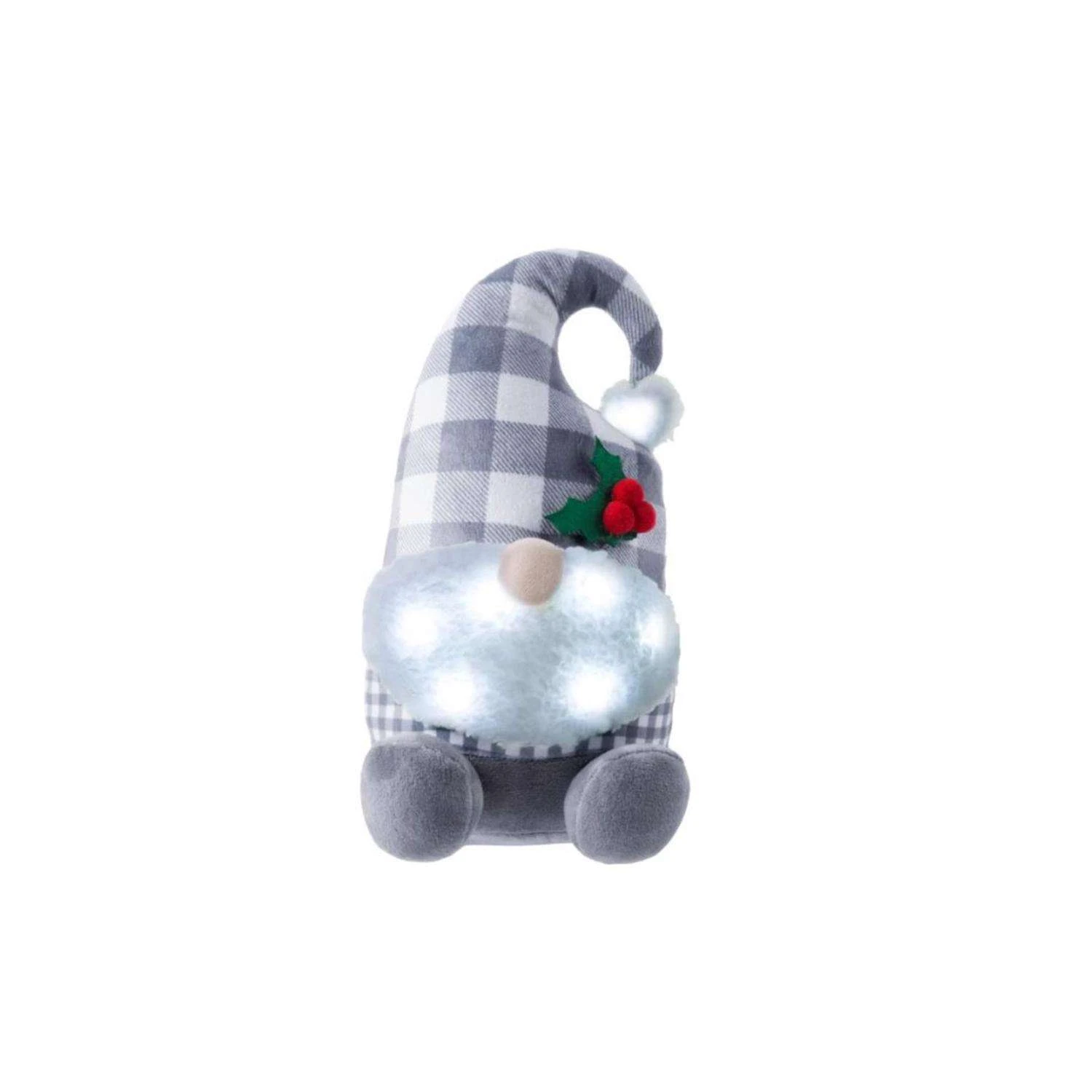 Morgan Fashions Greg The Gnome LED Door Stopper 11 In.