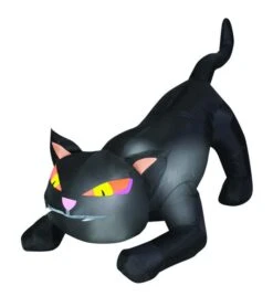 Gemmy Airblown 4 Ft. LED Prelit Black Cat Inflatable