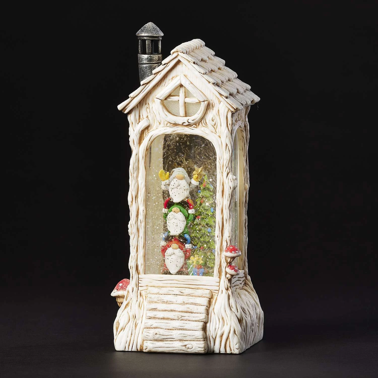 Roman Confetti Lite LED Multicolored House Swirl Gnome Lantern Indoor Christmas Decor 11.5 In. - Image 2