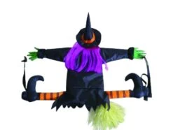 Gemmy 2 Ft. Crashing Witch Hanging Decor