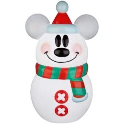 Disney Incandescent Clear Mickey Mouse Snowman 24 In. Blow Mold