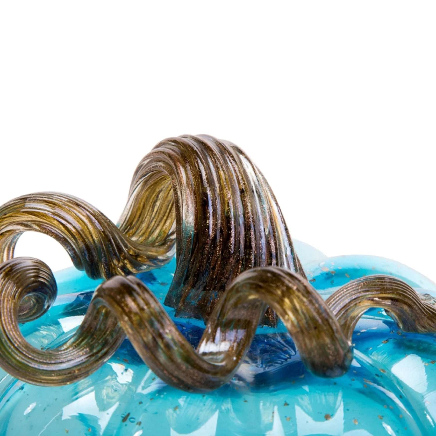 Glitzhome 4.92 In. Glittery Pumpkin Tabletop Decor - Image 2