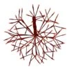 Celebrations Platinum LED Red Shimmer Sphere 16 In. Hanging Decor