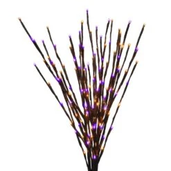 Celebrations Halloween Orange/Purple 32 In. LED Prelit Burst Halloween Decor