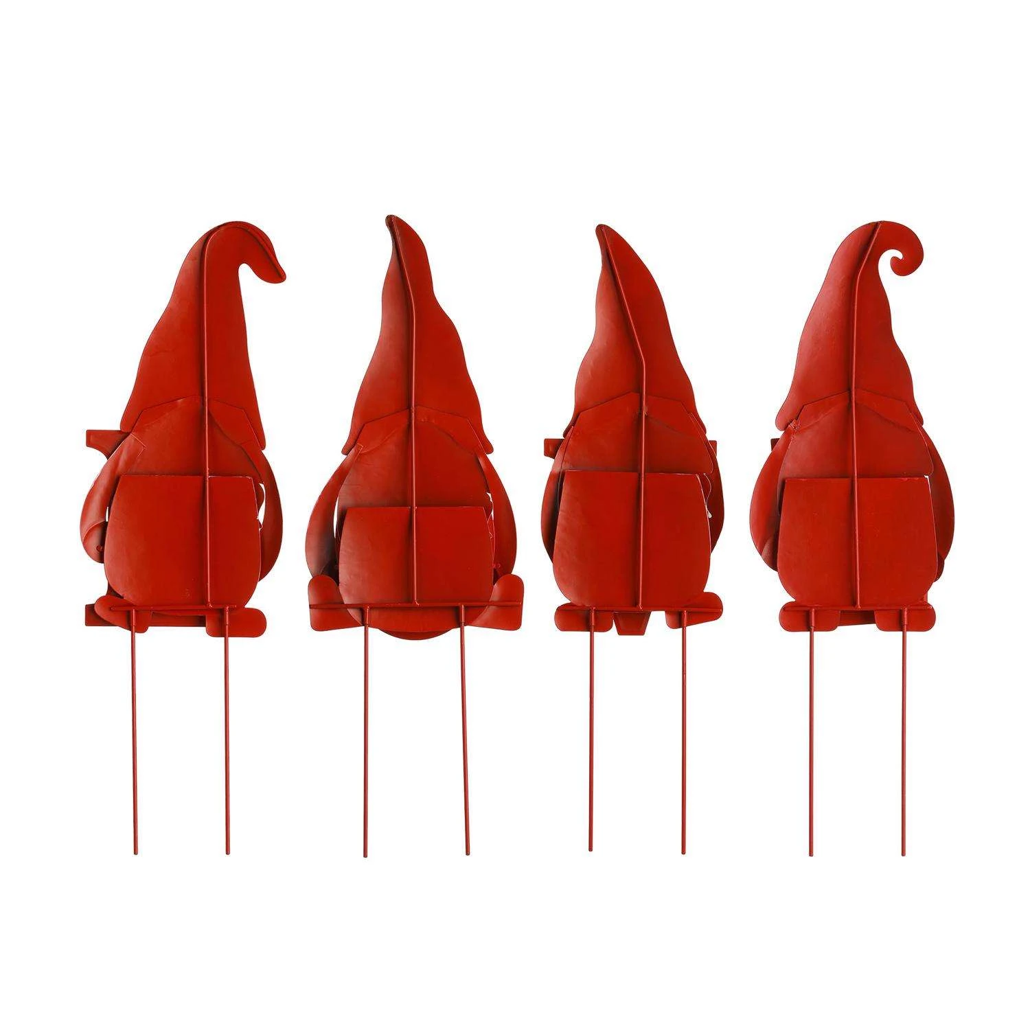 Glitzhome Valentine's Love Gnome Yard Stake With Hanging Sign Iron 4 Pc - Image 2