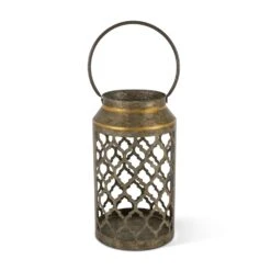 Gerson Lantern Decorative Lantern Galvanized Metal 1 Pk